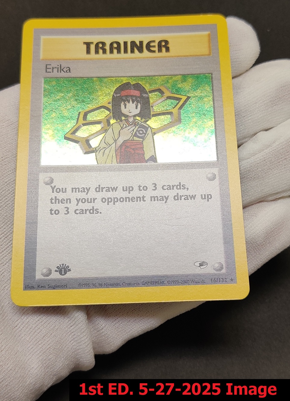 Erika - 16/132 - Holo Rare - 1st Edition
